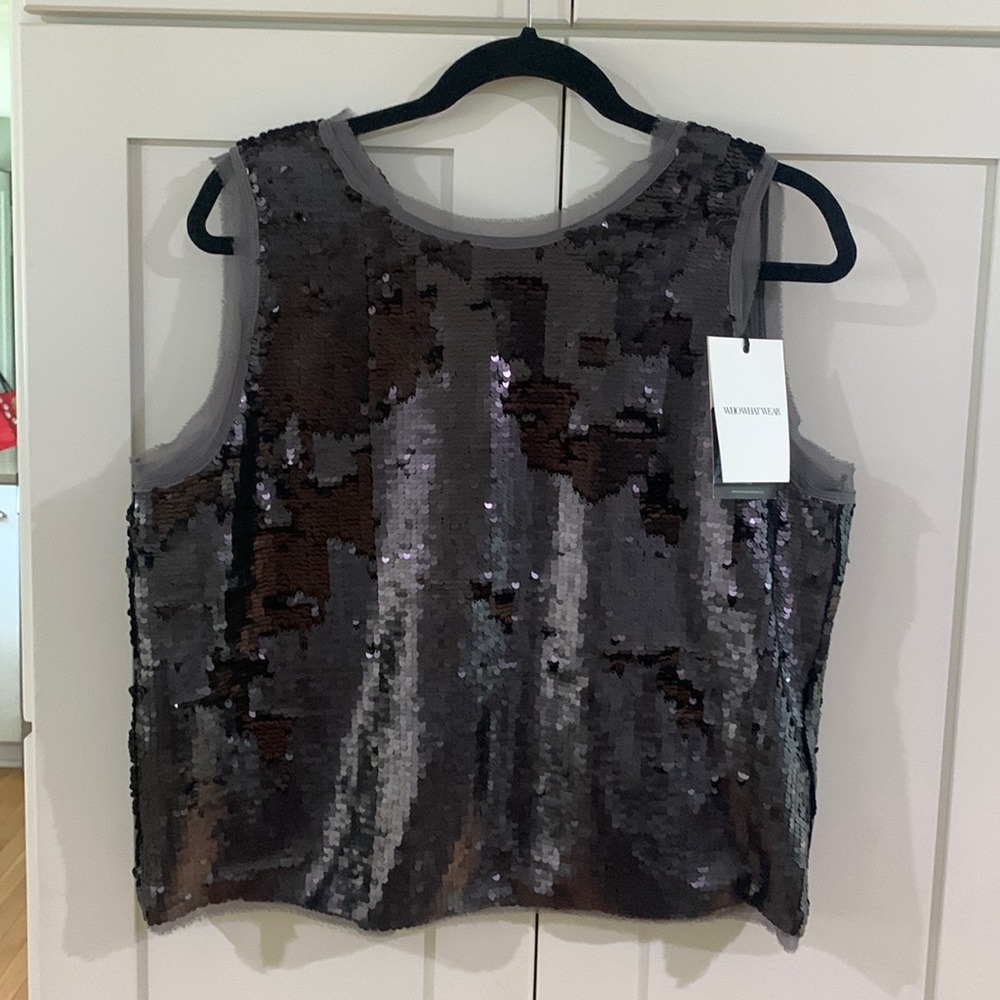 Sequins Crop Top Large